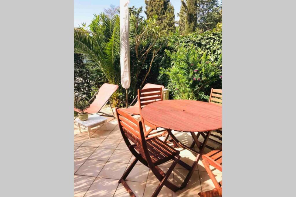 La Petite Pinede Studio Climatise Proche Plage 사나리쉬르메르 외부 사진