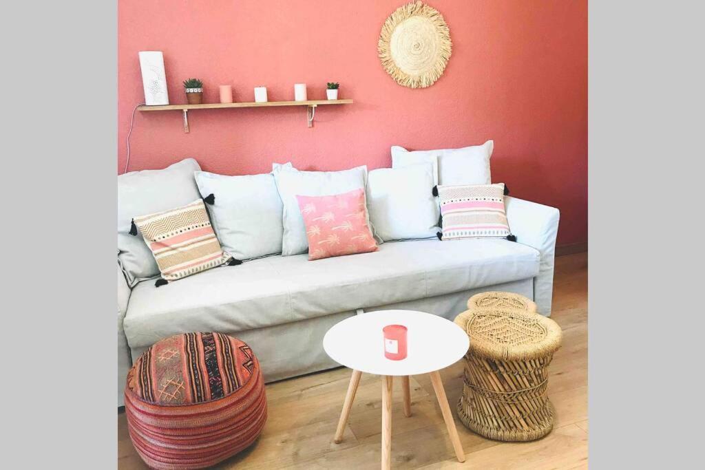 La Petite Pinede Studio Climatise Proche Plage 사나리쉬르메르 외부 사진